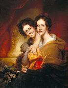 Rembrandt Peale The Sisters (Eleanor and Rosalba Peale) oil painting on canvas